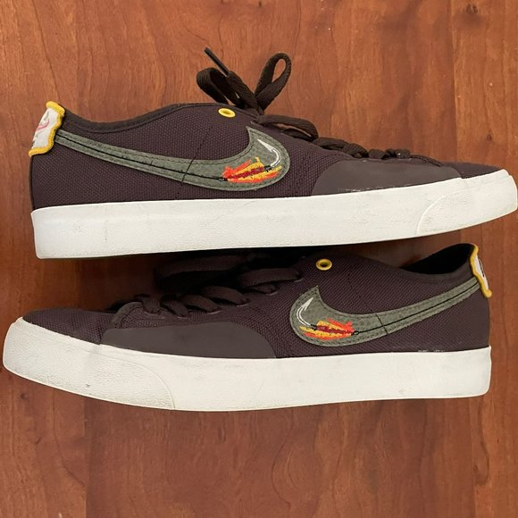 Nike Daan Van Der Linden x Blazer Court SB Baroque Brown Men's Size 8.5 - Picture 7 of 12